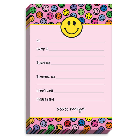 Happy Face Fill-in Camp Chunky Notepad